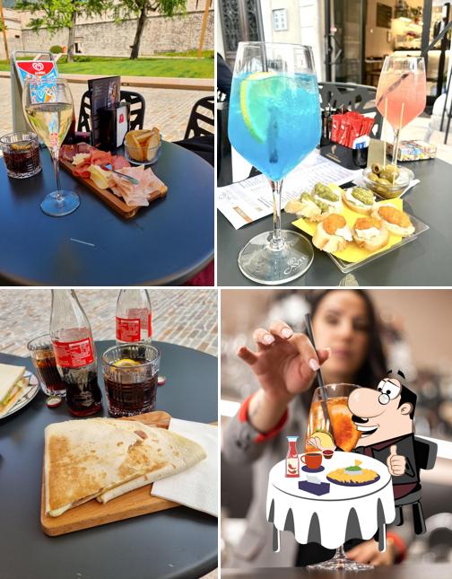 Piatto di formaggi al Caffè al Castel