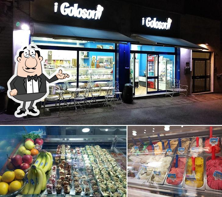 La immagine di interni e cibo da I Golosoni Gelateria Ateneo-Nuovo Salario