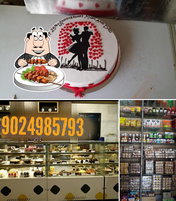 Check out the picture depicting food and interior at Polka Bakers