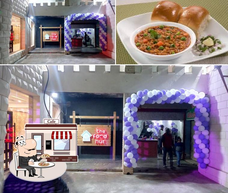 Take a look at the picture displaying exterior and food at The Food Hut