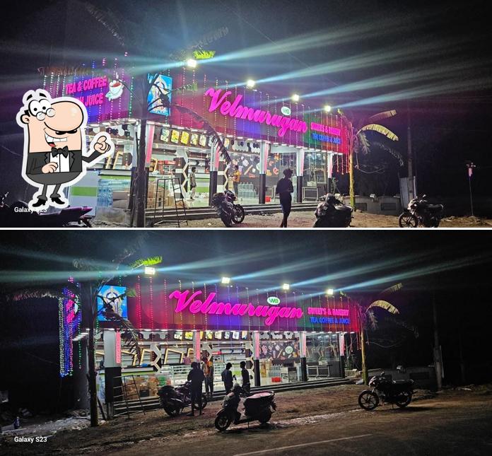 The exterior of Vel Murugan Sweets & Bakery