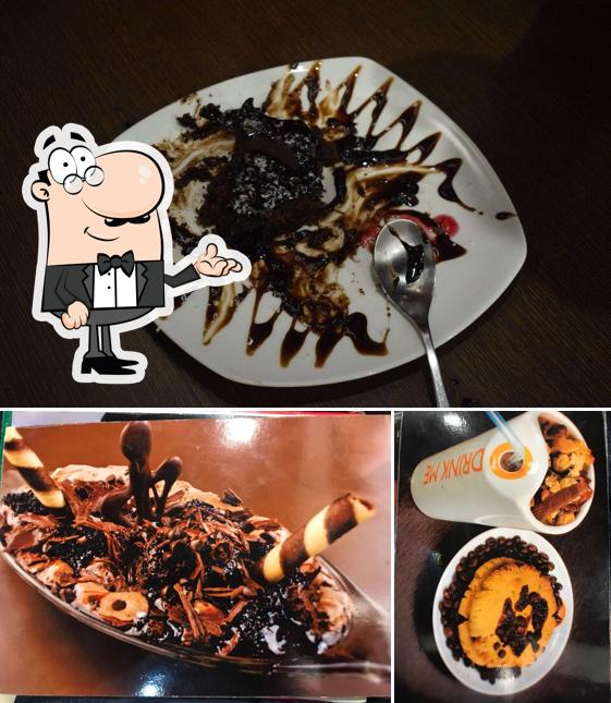 Among various things one can find interior and food at The Chocolate Room