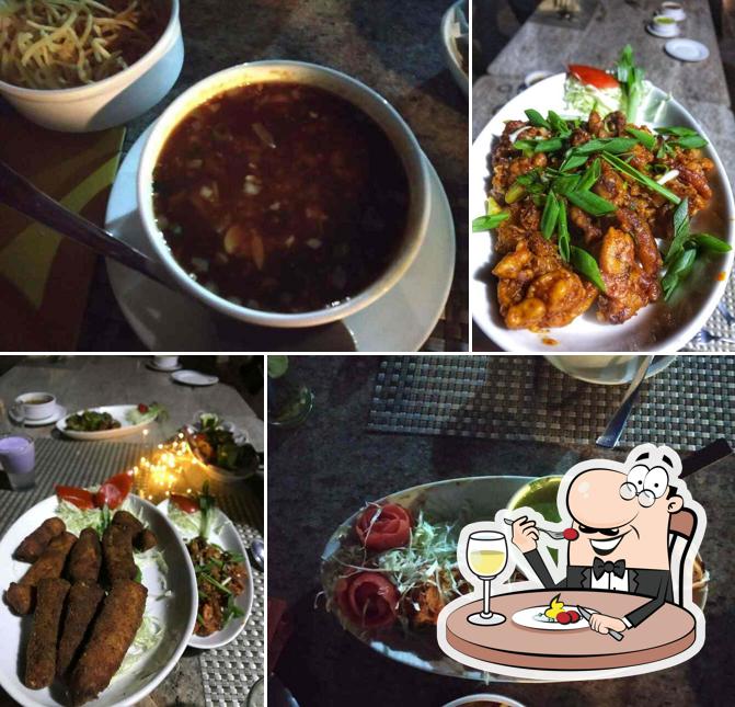 Food at 21 A Rooftop Restaurant