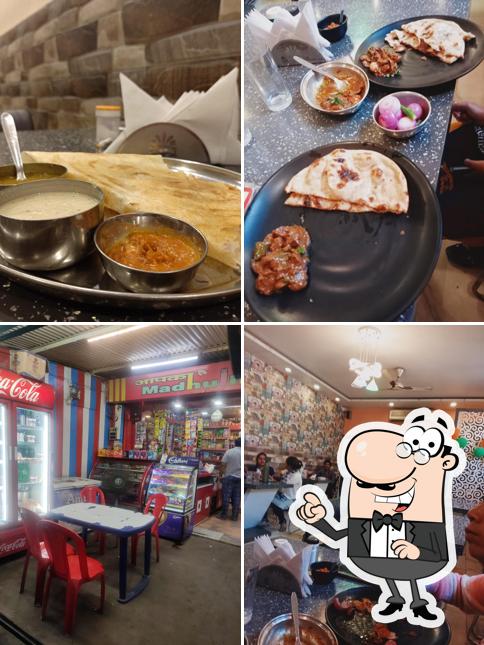 Among various things one can find interior and food at Aapka Madhulika