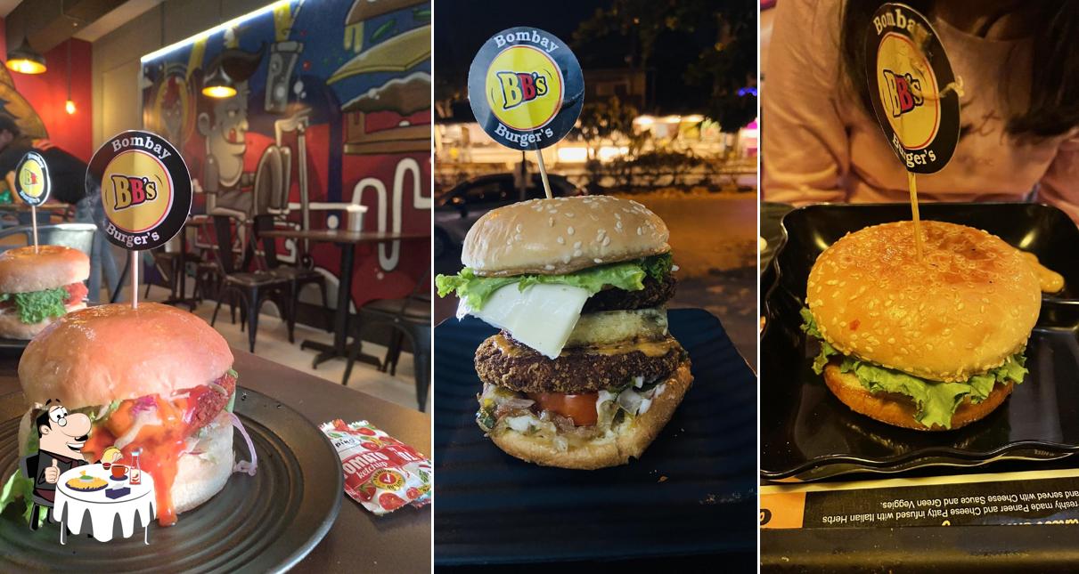 Hamburger at Bombay Burger's