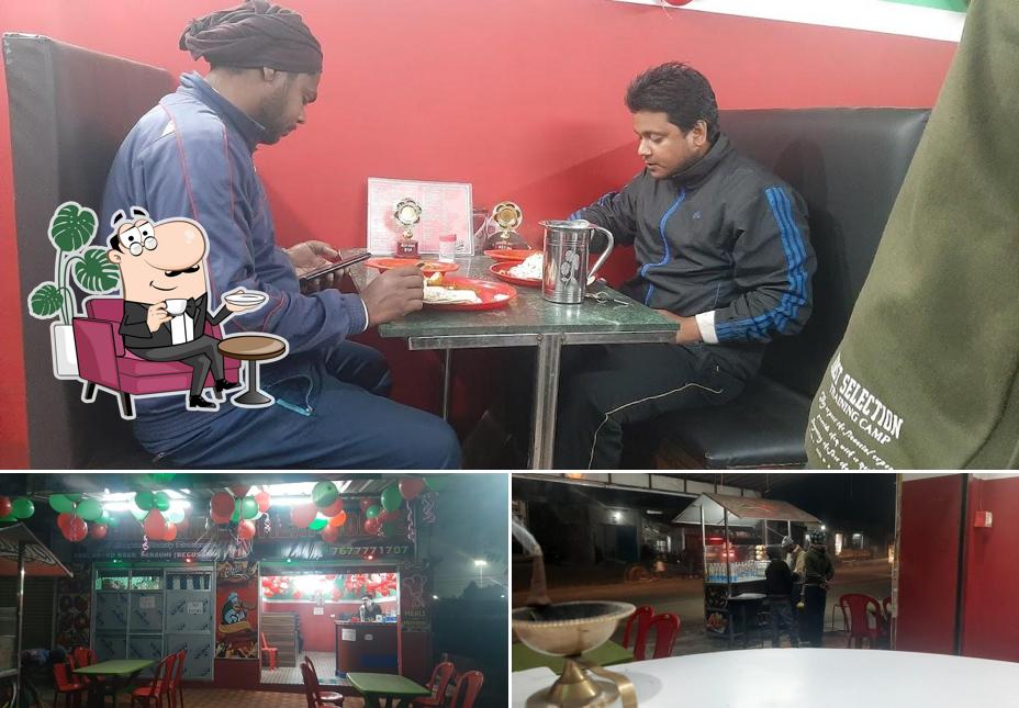 Take a seat at one of the tables at Chilli garden