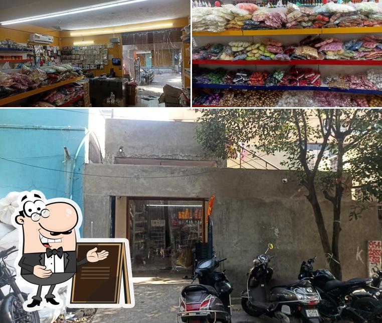 The restaurant's exterior and food