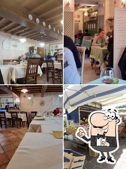 Gli interni di Osteria Del Cavolo