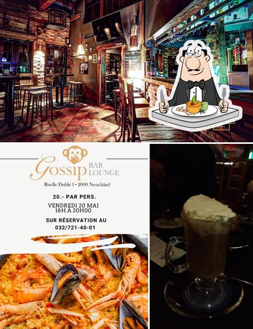 Guarda la immagine che raffigura la cibo e esterno di Gossip bar