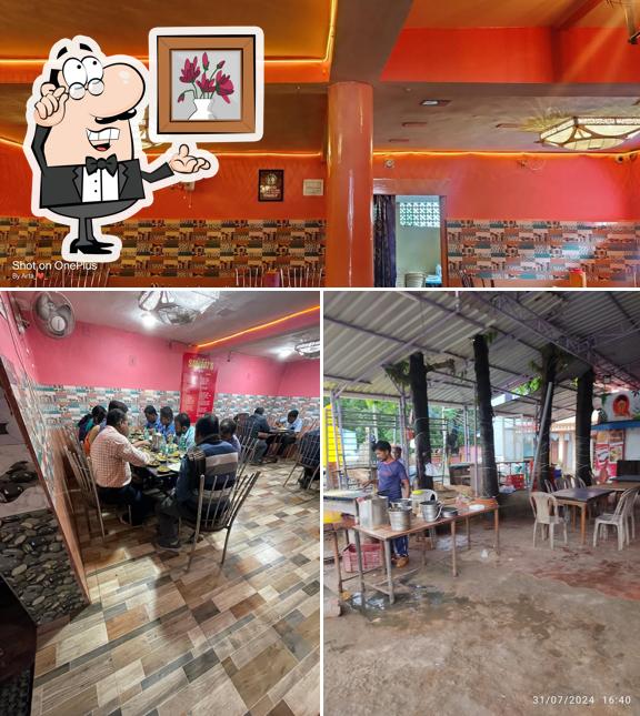 The interior of Hotel Samrat, Barpali