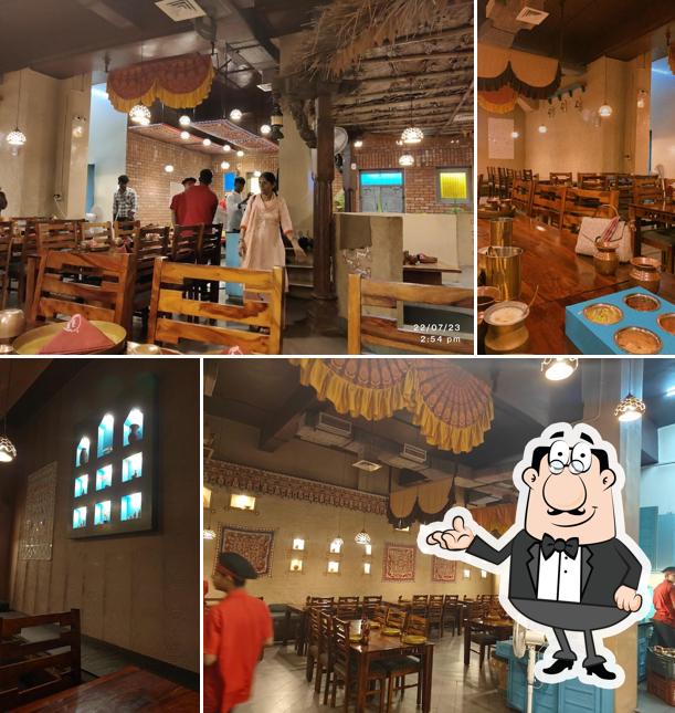 The interior of Shree Kismat Kathiyawadi - Bhavnagar