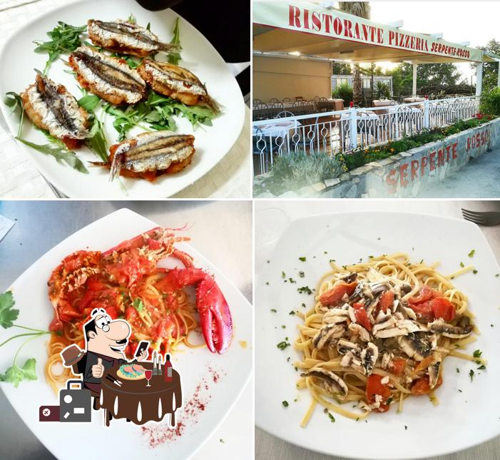 Serpente Rosso serve un'ampia varietà di piatti di pesce