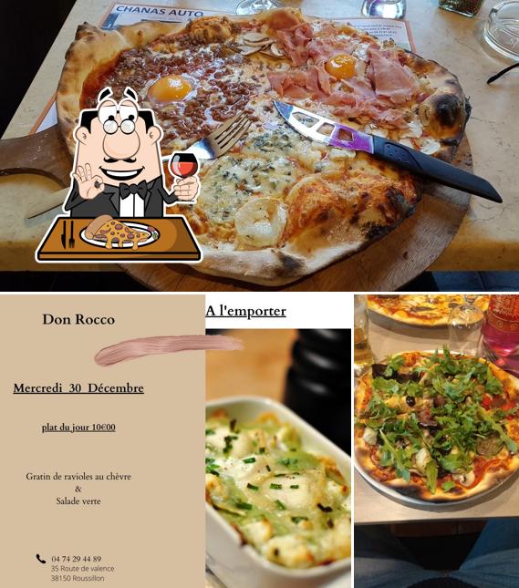 A Pizzeria Don Rocco, vous pouvez essayer des pizzas