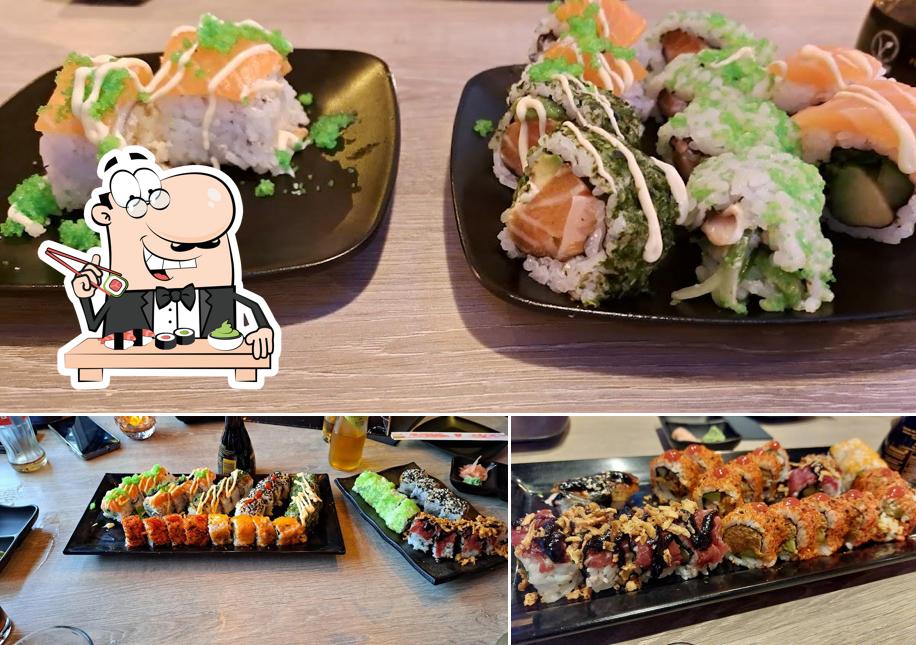 Les sushi sont servis à Bonsai Restaurant
