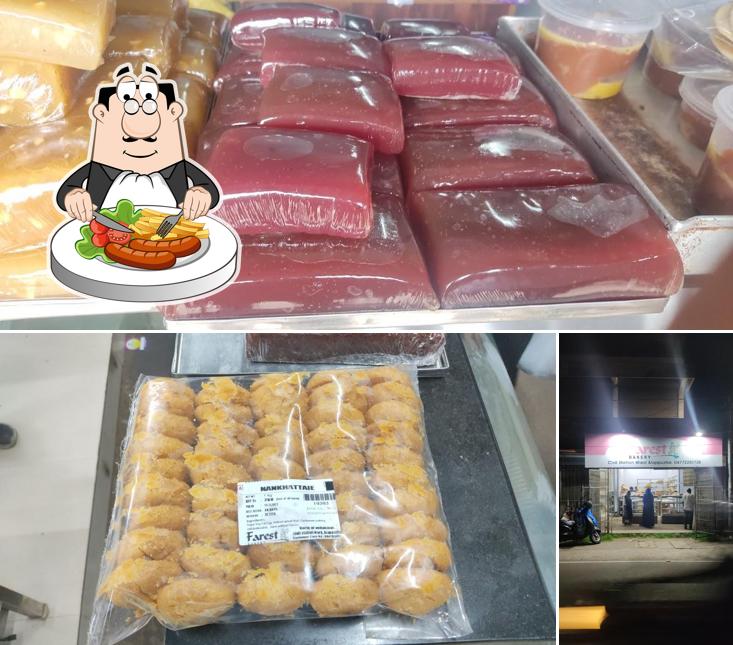 This is the image displaying food and exterior at Farest Bakery