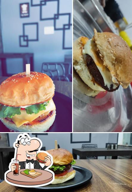 Get a burger at Jhol momos