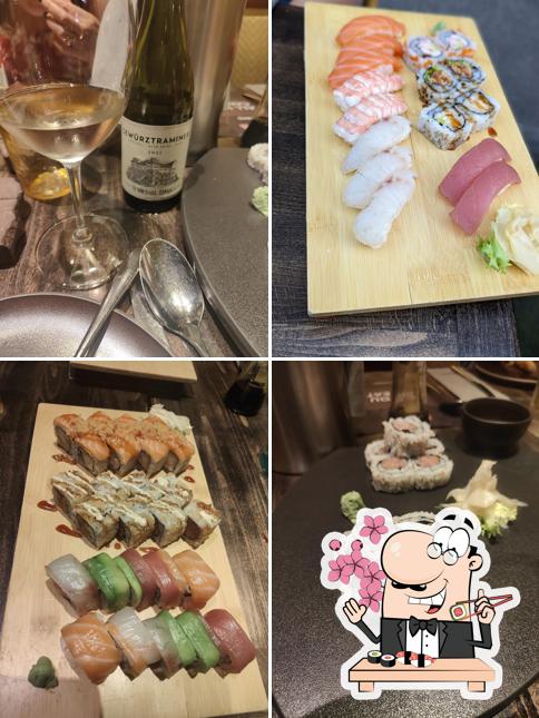 Scegli le diverse opzioni di sushi