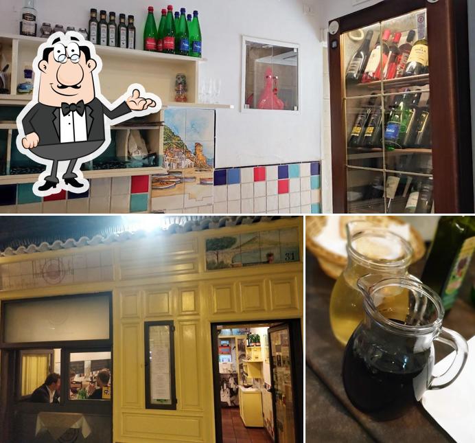 Gli interni di Antica Latteria