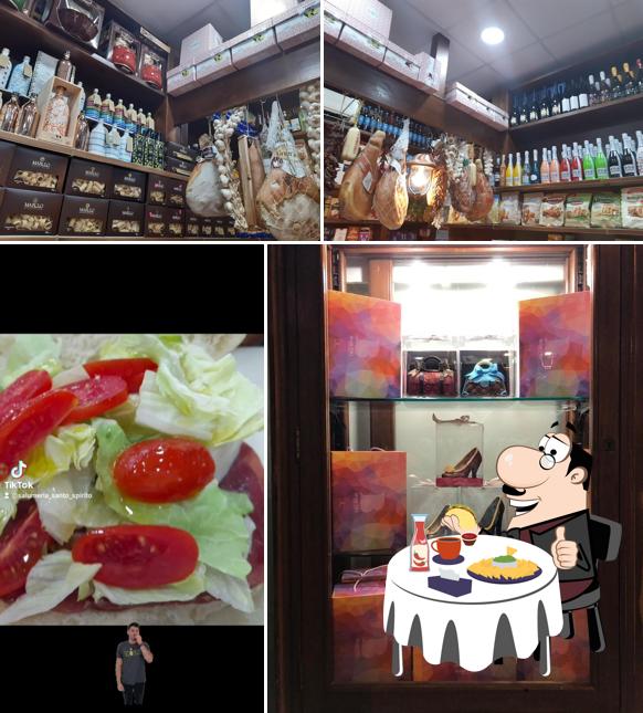 Ordina un hamburger a Salumeria Santo Spirito