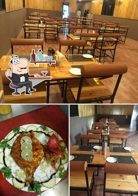 The photo of interior and food at K9 Family Restaurant