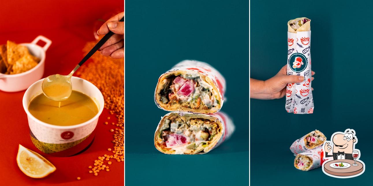 Platos en Falah Falafel Express