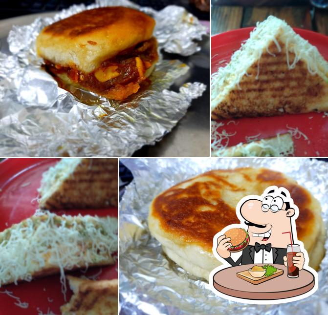 Try out a burger at Karnavati Snacks