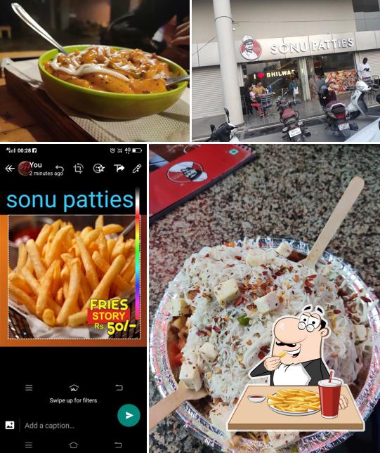 Order chips at Sonu Patties