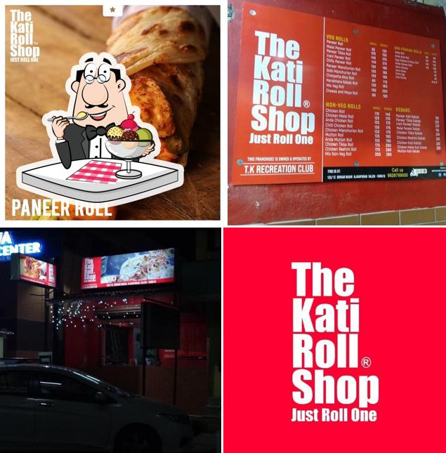 The Kati roll shop provides a range of sweet dishes