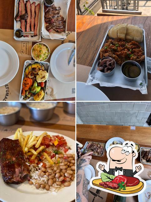 Há uma escolha de opções para os amantes da carne