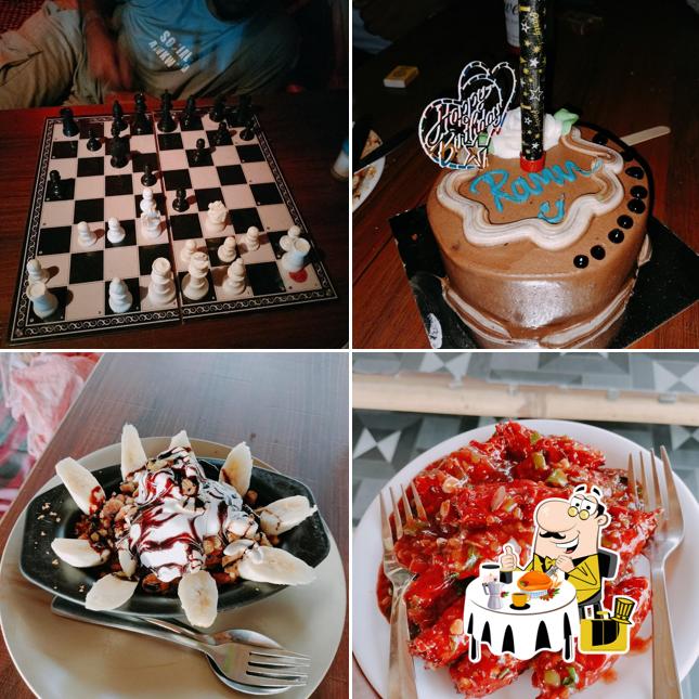 Food at Evergreen Caffe