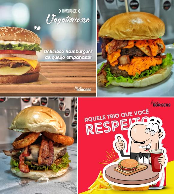 Peça um hambúrguer no Fast Burgers