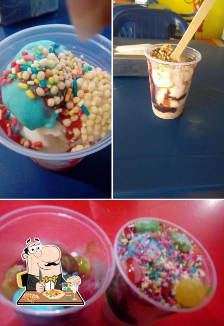 Platos en Sorveteria Criança Feliz