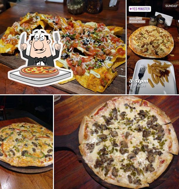 Try out pizza at Yes Minister Bowling, Bar & Kitchen