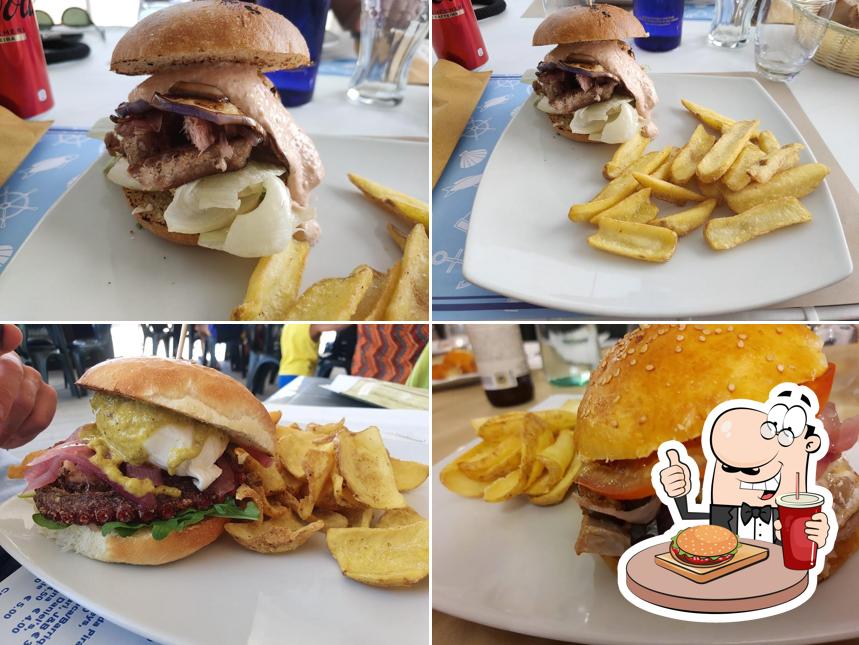 Gli hamburger di Stabilimento balneare On The Beach potranno soddisfare molti gusti diversi