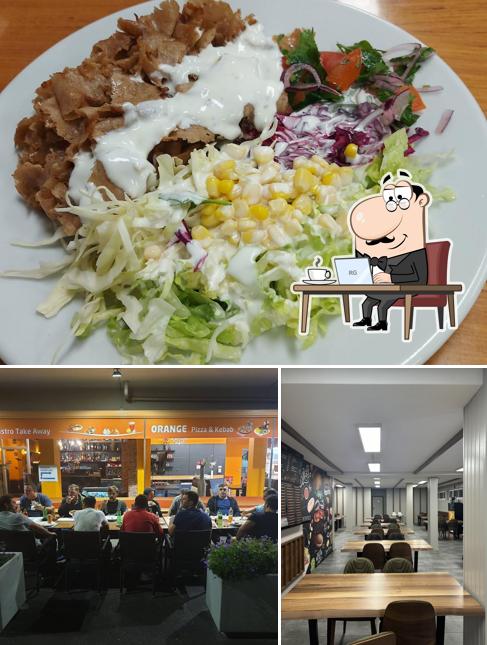 La immagine della interni e cibo di Orange Pizza Kebab