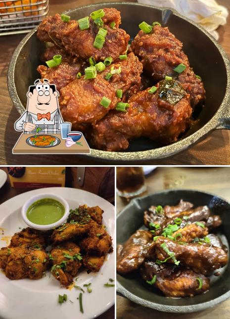 Chicken wings at Poptates Times Square