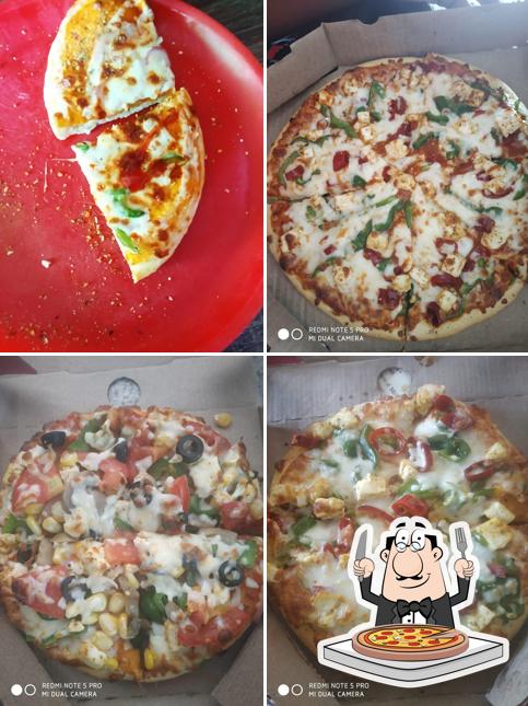 Order pizza at Saucy slice pizza