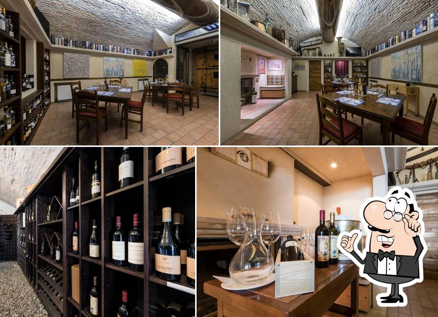 Gli interni di Osteria Lanterna