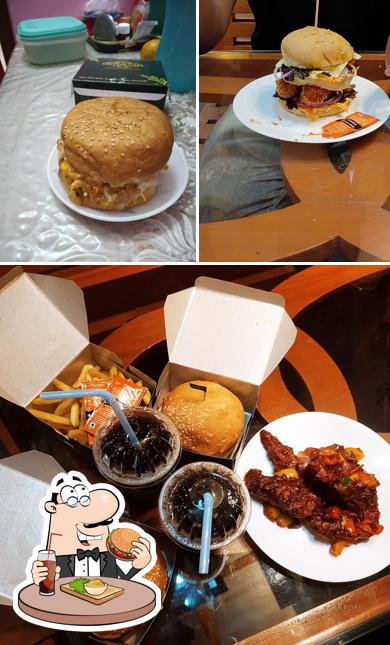 Get a burger at British Cafe