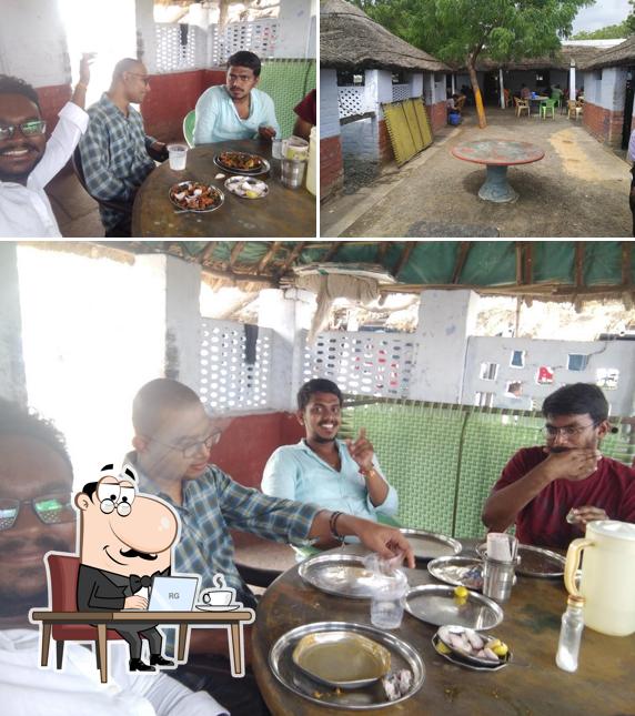 The interior of Ganesh Dhaba