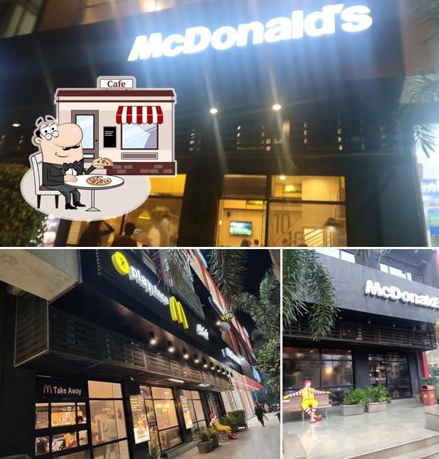 The exterior of McDonald's