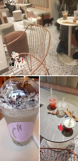 Nekoffee 喵茶 si caratterizza per la cibo e interni
