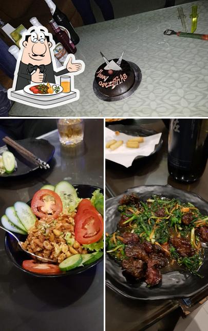Check out the photo showing food and beer at Aju Japanese Hotel (Aju Gurugram)