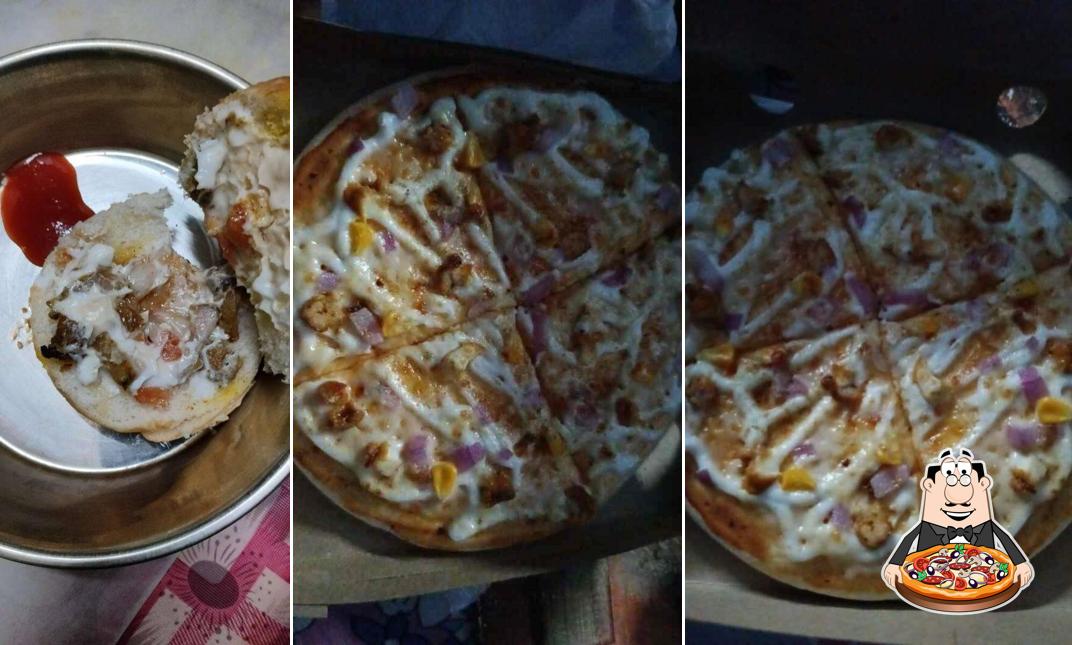 Pick pizza at Cafe E Kolkata