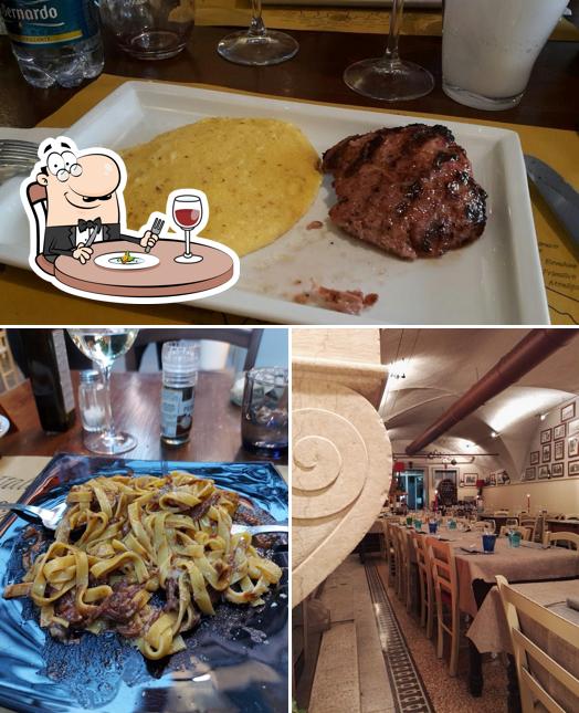 Platti al Trattoria Due Stelle