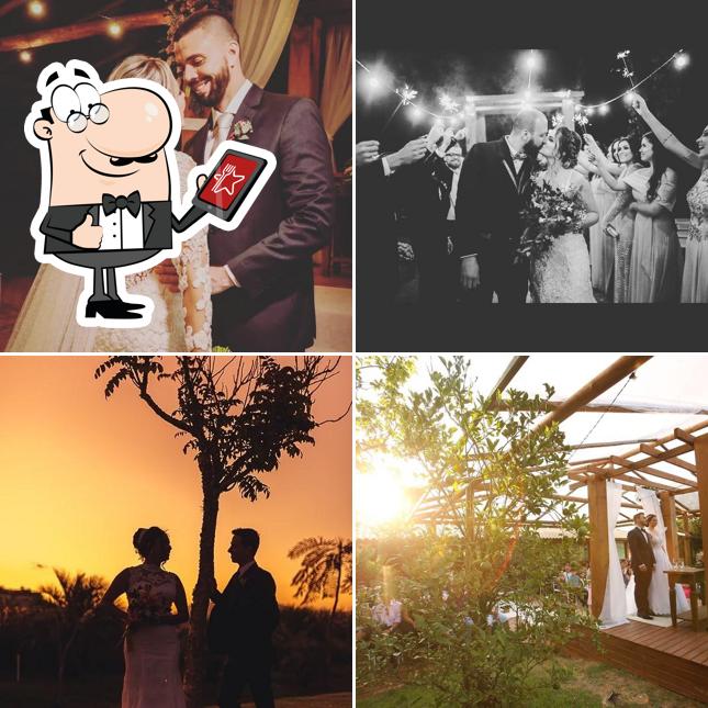 Esta é a ilustração apresentando exterior e casamento no Estancia Biguacu