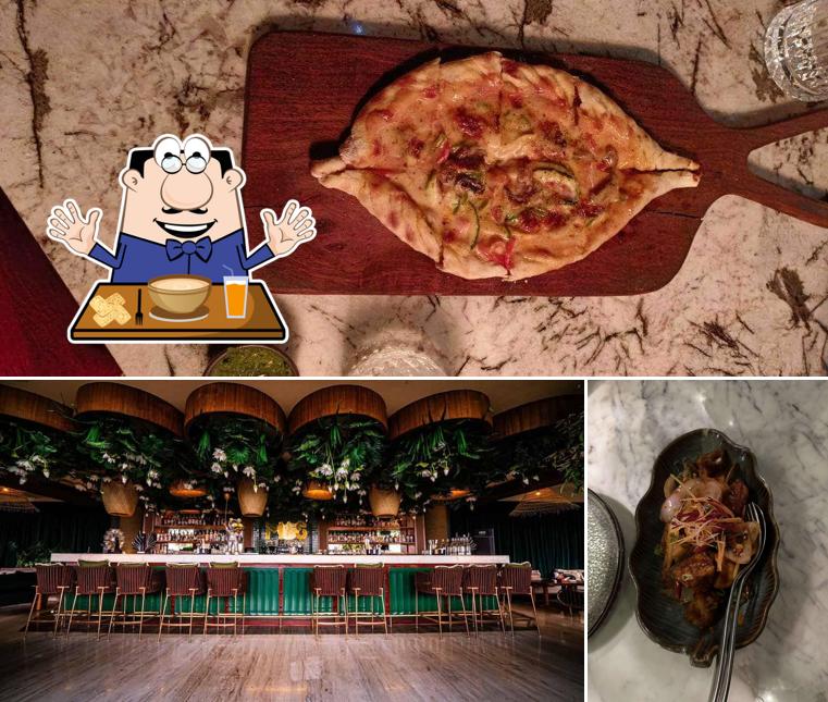 The picture of food and interior at Ministry Of Sound