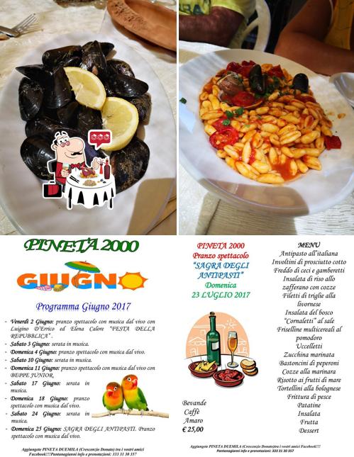 Prova la cucina di mare a Pineta 2000