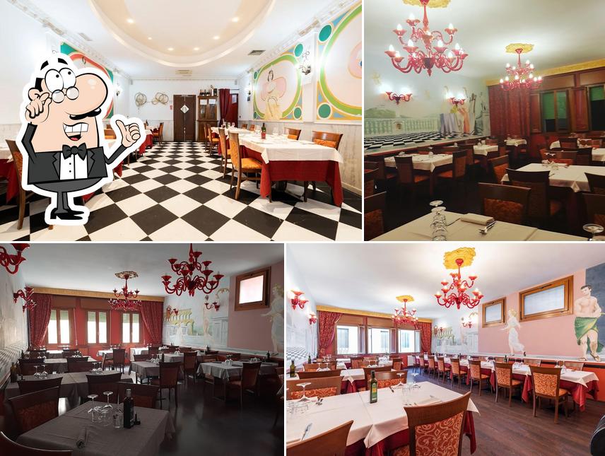 Gli interni di Trattoria La Nassa