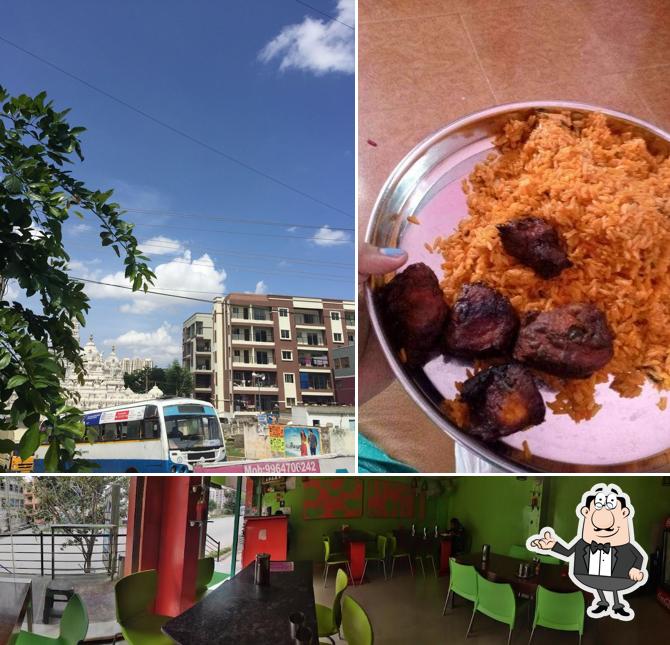 The photo of interior and exterior at Shiv Sai Hotel